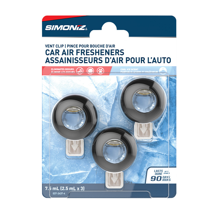 Vent Clip Car Air Freshener New Ice