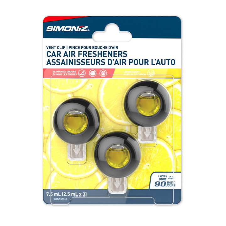 VentClipCarAirFreshenerLemon